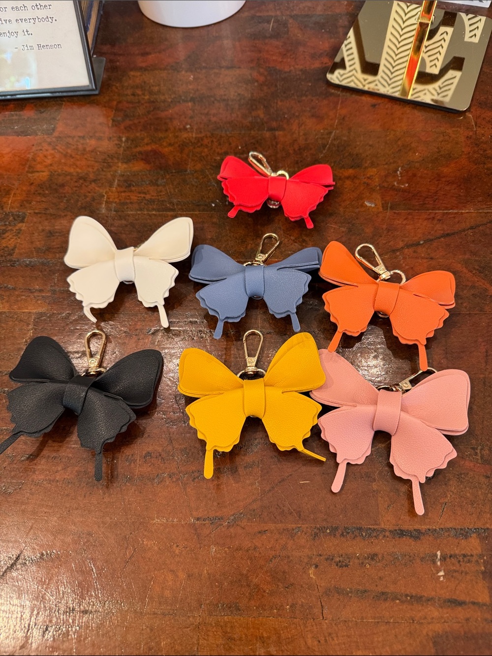 Butterfly Bow Keychain Clip/Bag Charm - Multiple Colors